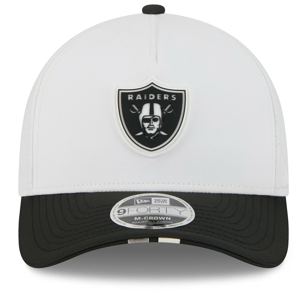 Las Vegas Raiders New Era 2025 NFL Training Camp A-Frame 9FORTY Adjustable Hat
