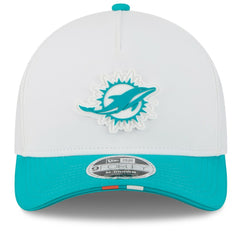 Miami Dolphins New Era 2025 NFL Training Camp A-Frame 9FORTY Adjustable Hat
