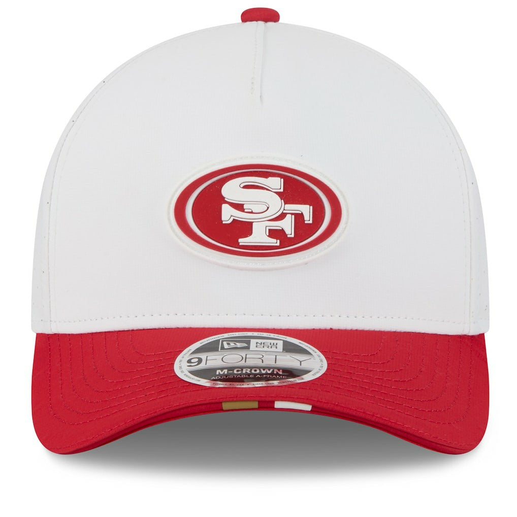 San Francisco 49ers New Era 2025 NFL Training Camp A-Frame 9FORTY Adjustable Hat