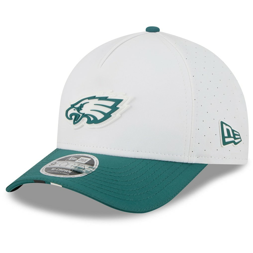Philadelphia Eagles New Era 2025 NFL Training Camp A-Frame 9FORTY Adjustable Hat