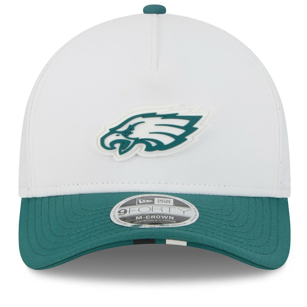 Philadelphia Eagles New Era 2025 NFL Training Camp A-Frame 9FORTY Adjustable Hat