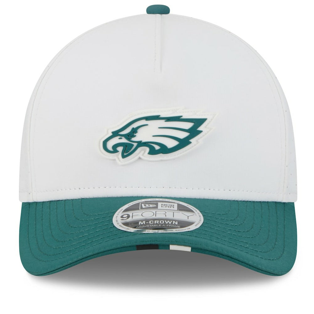 Philadelphia Eagles New Era 2025 NFL Training Camp A-Frame 9FORTY Adjustable Hat