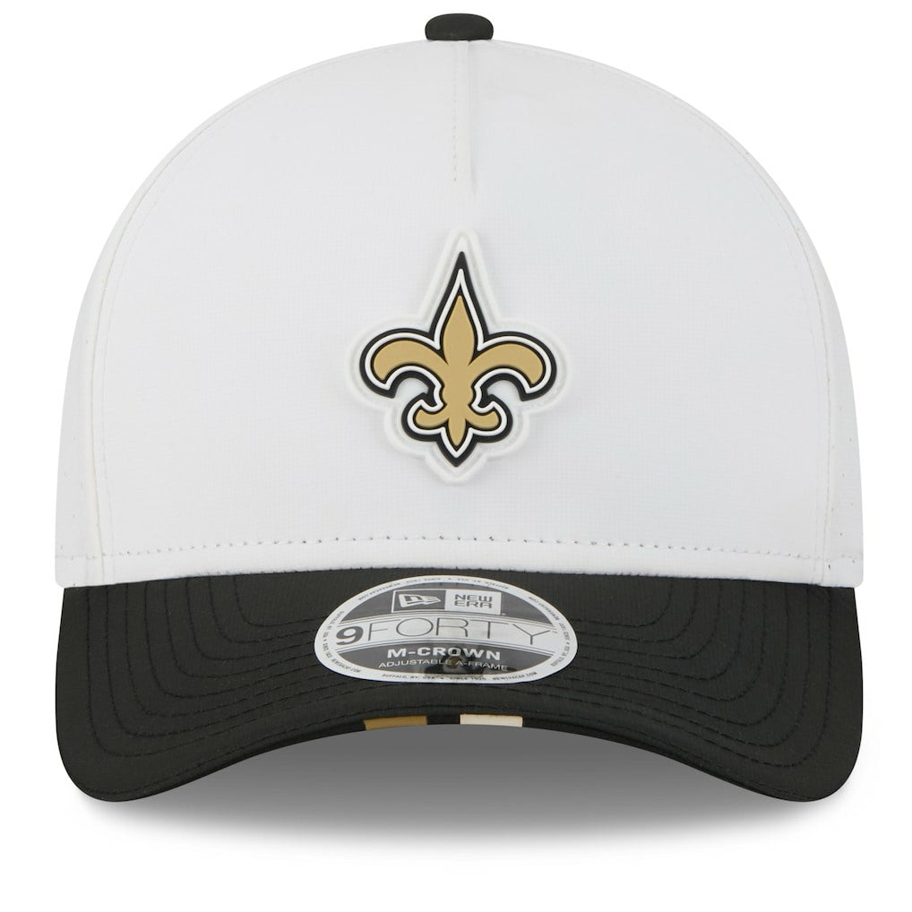 New Orleans Saints New Era 2025 NFL Training Camp A-Frame 9FORTY Adjustable Hat