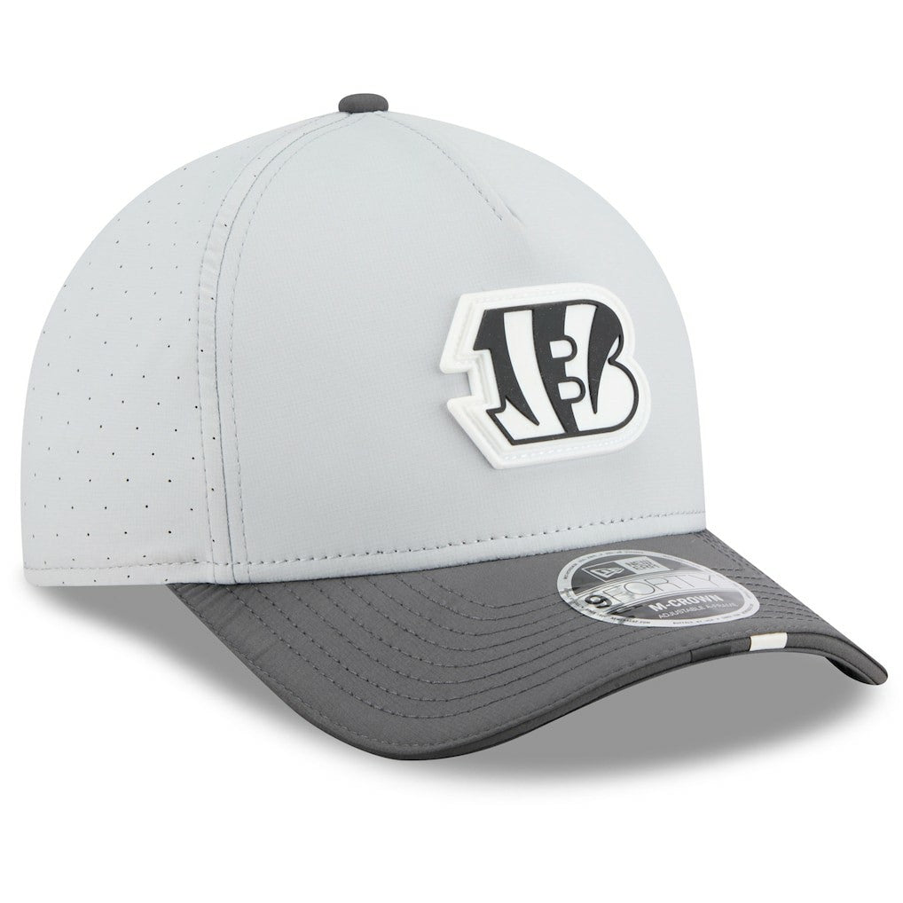Cincinnati Bengals New Era 2025 NFL Training Camp A-Frame 9FORTY Adjustable Hat