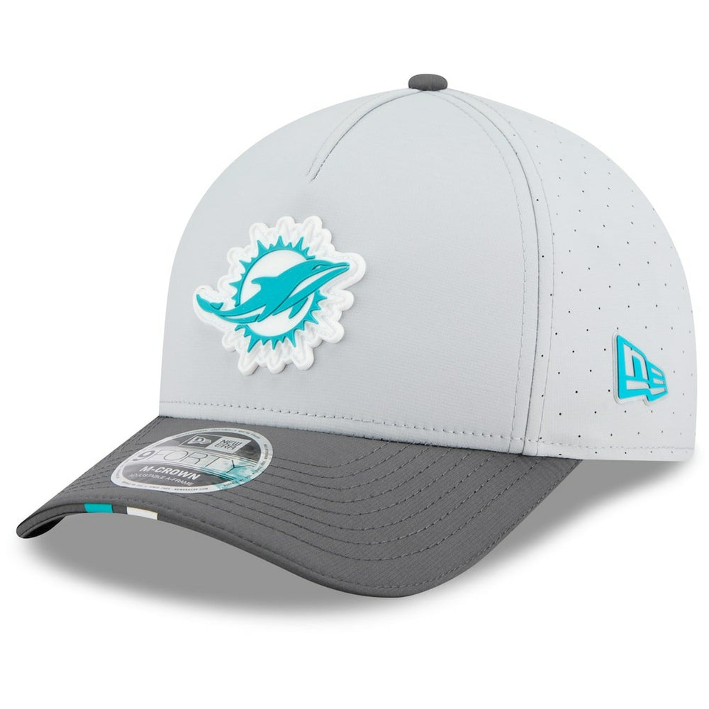 Miami Dolphins New Era 2025 NFL Training Camp A-Frame 9FORTY Adjustable Hat