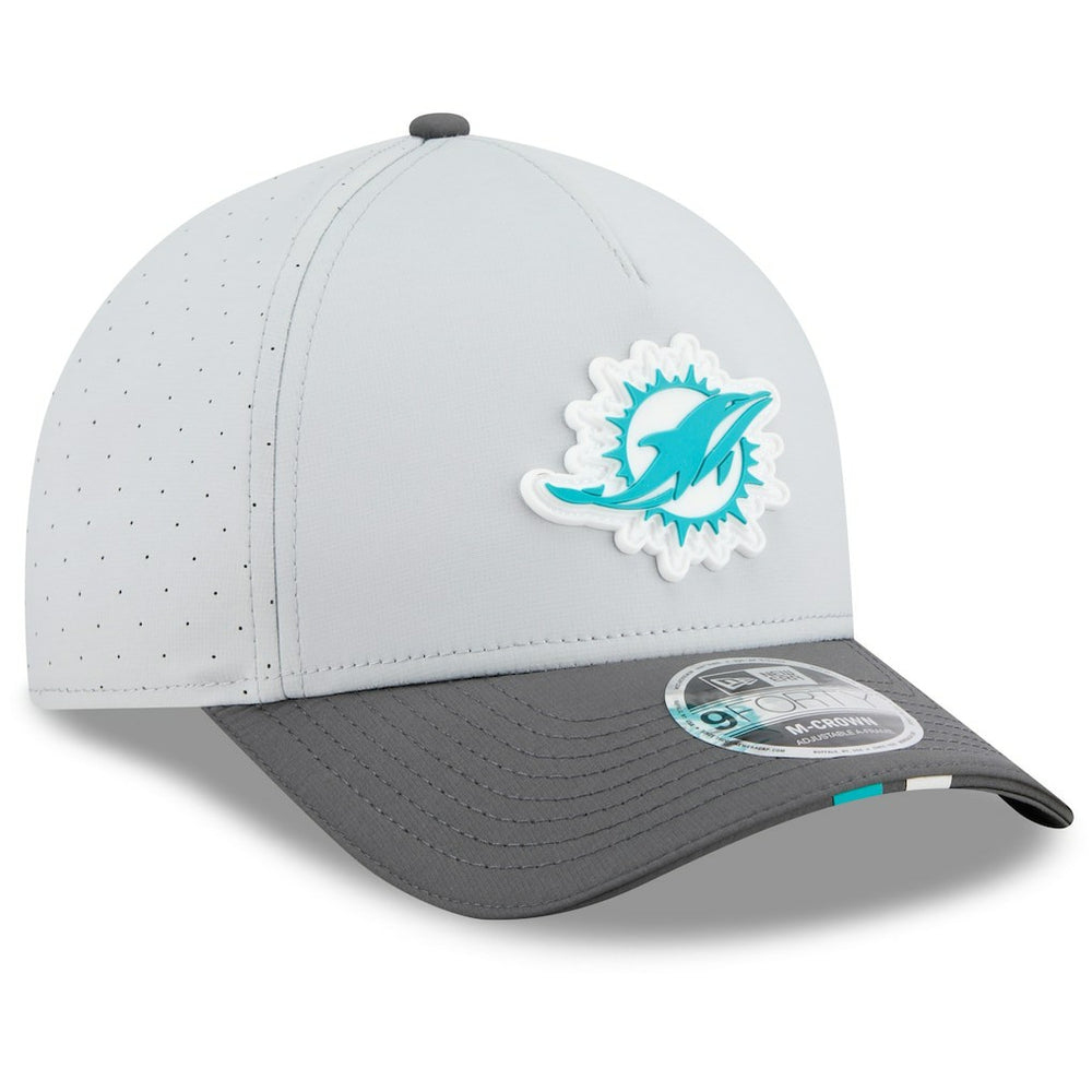 Miami Dolphins New Era 2025 NFL Training Camp A-Frame 9FORTY Adjustable Hat