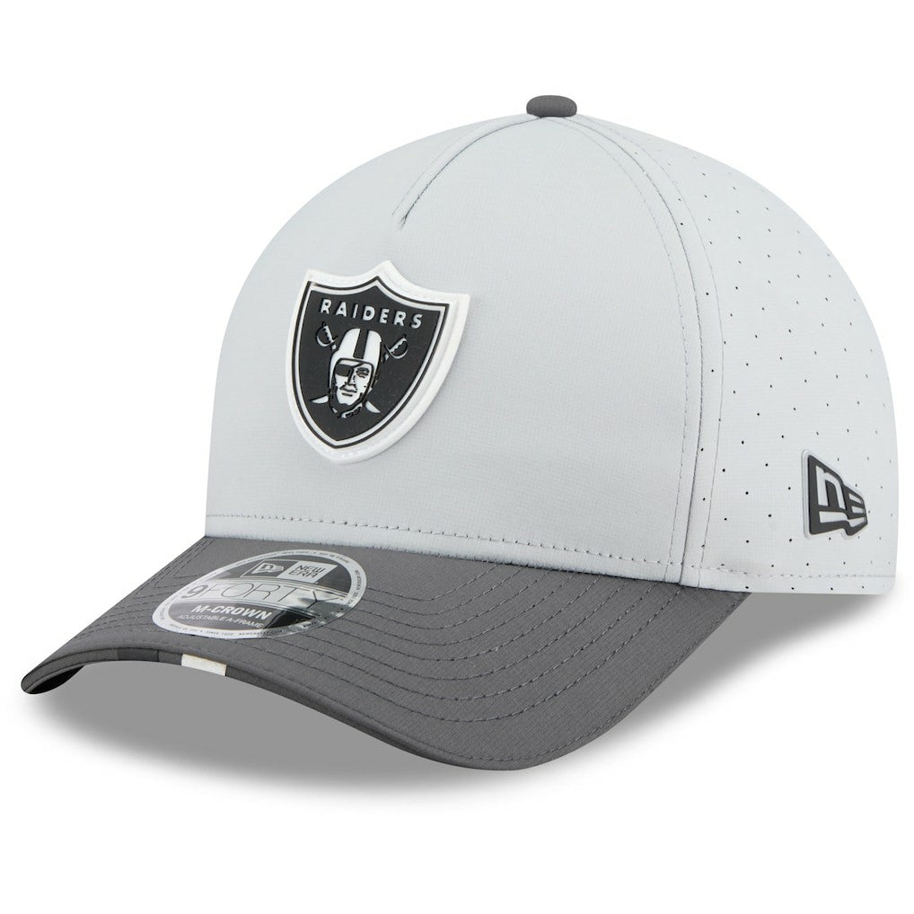 Las Vegas Raiders New Era 2025 NFL Training Camp A-Frame 9FORTY Adjustable Hat