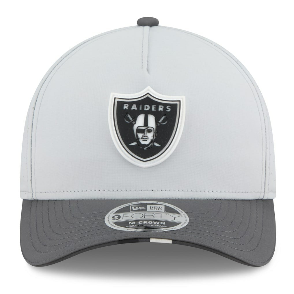 Las Vegas Raiders New Era 2025 NFL Training Camp A-Frame 9FORTY Adjustable Hat