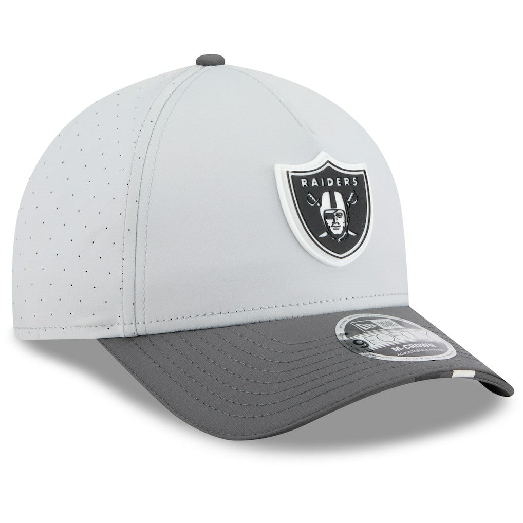 Las Vegas Raiders New Era 2025 NFL Training Camp A-Frame 9FORTY Adjustable Hat