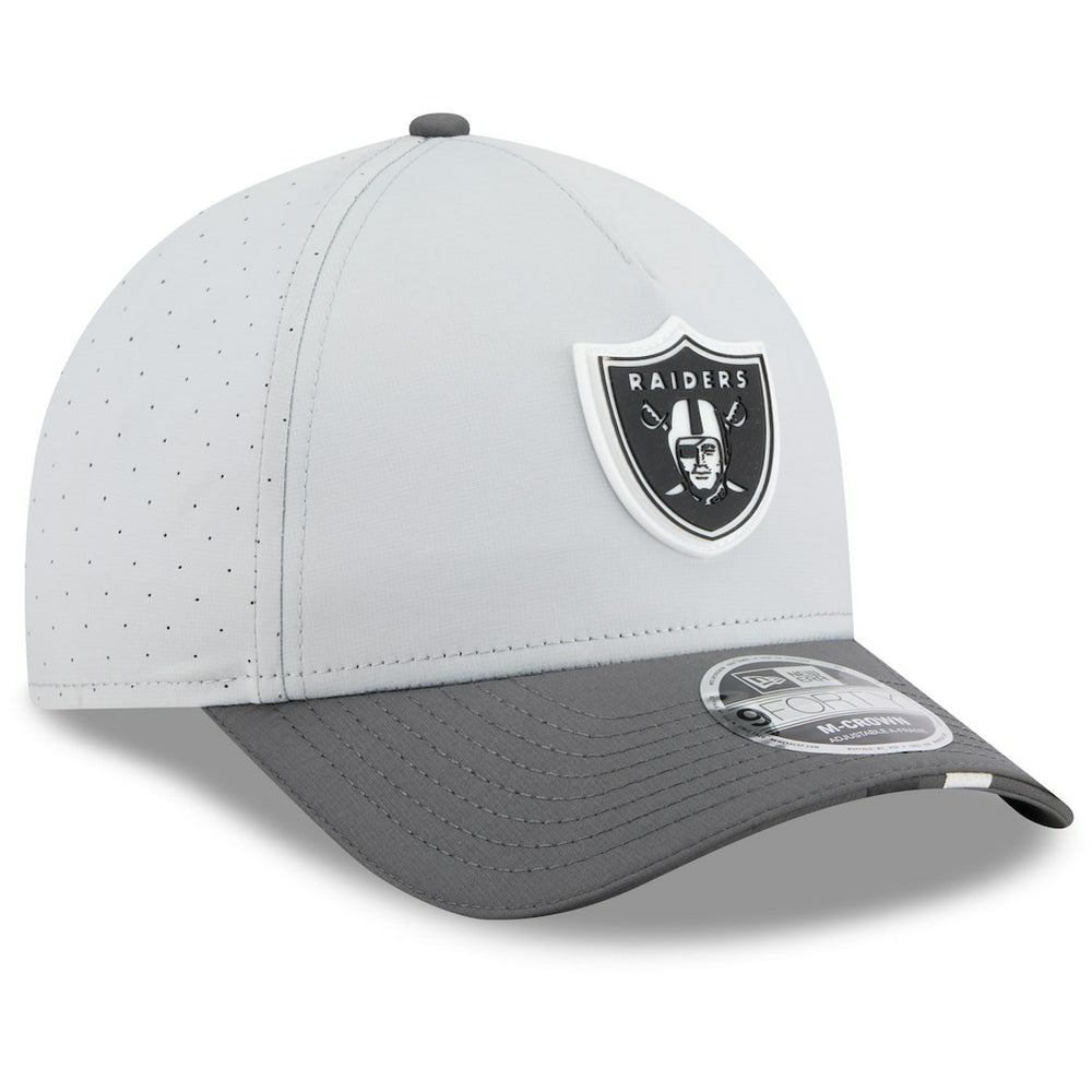 Las Vegas Raiders New Era 2025 NFL Training Camp A-Frame 9FORTY Adjustable Hat