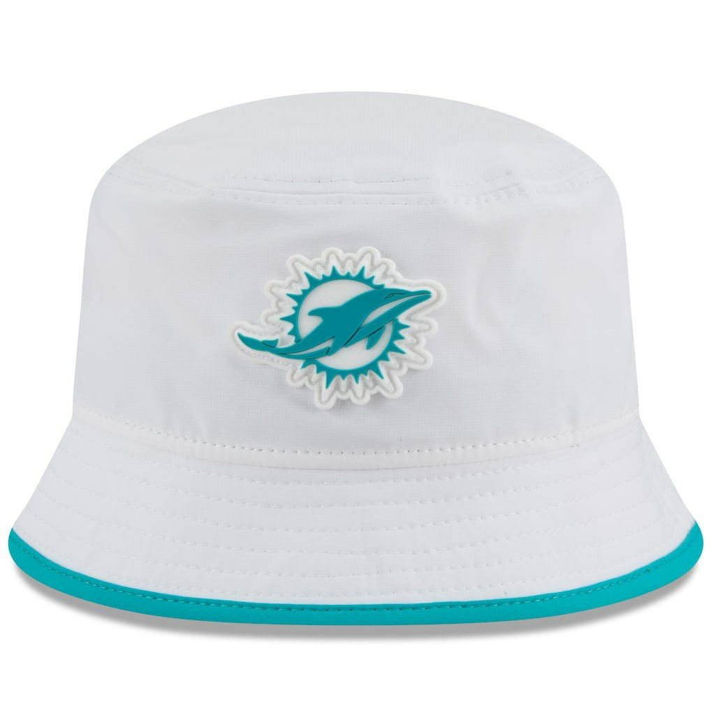 Miami Dolphins New Era 2025 NFL Training Camp Stretch Bucket Hat