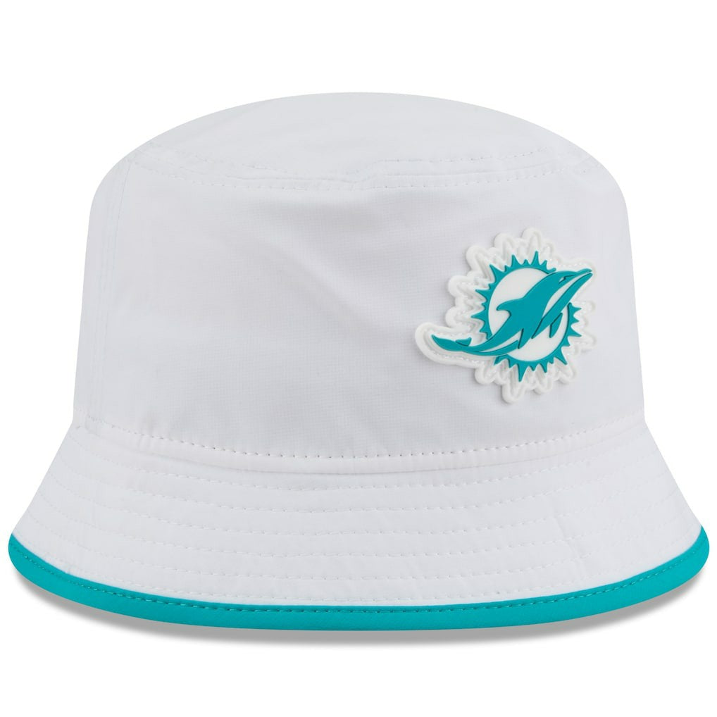 Miami Dolphins New Era 2025 NFL Training Camp Stretch Bucket Hat
