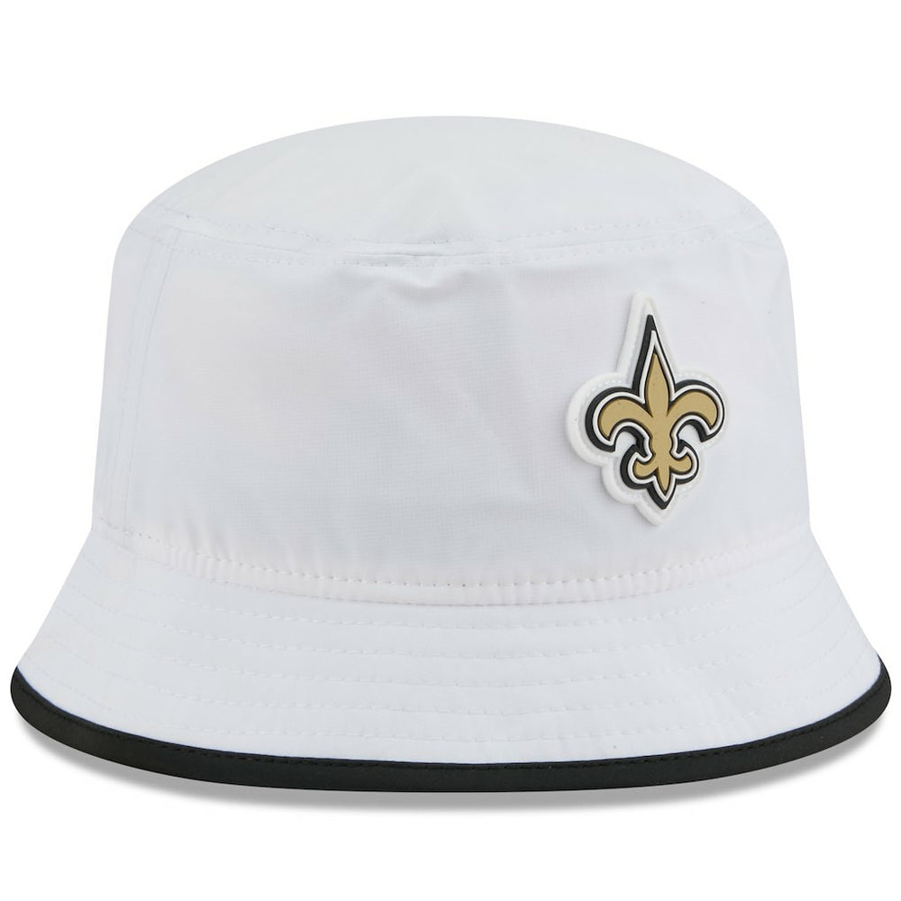 New Orleans Saints New Era 2025 NFL Training Camp Stretch Bucket Hat