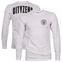 Manchester City 1863FC Back Team Arch Long Sleeve T-Shirt Gray