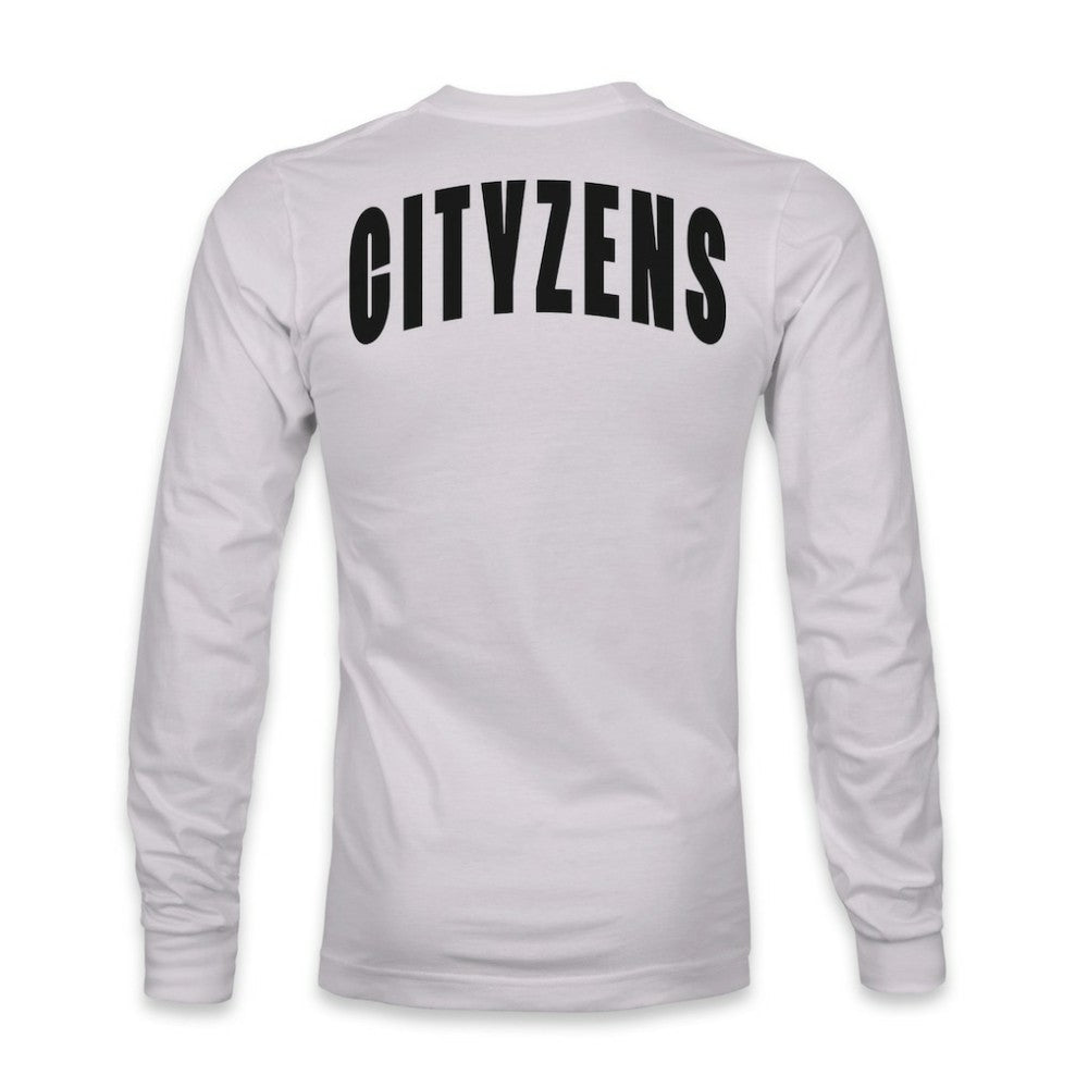 Manchester City 1863FC Back Team Arch Long Sleeve T-Shirt Gray