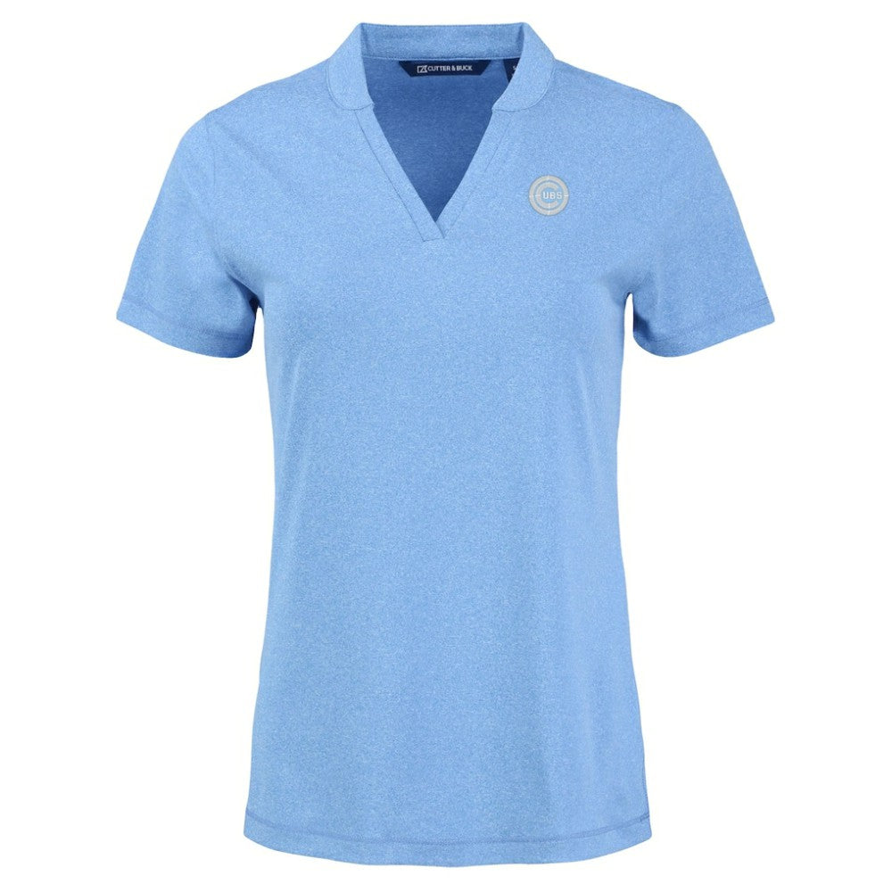 Chicago Cubs Cutter & Buck Forge Heathered Stretch Blade Top | MLB Online