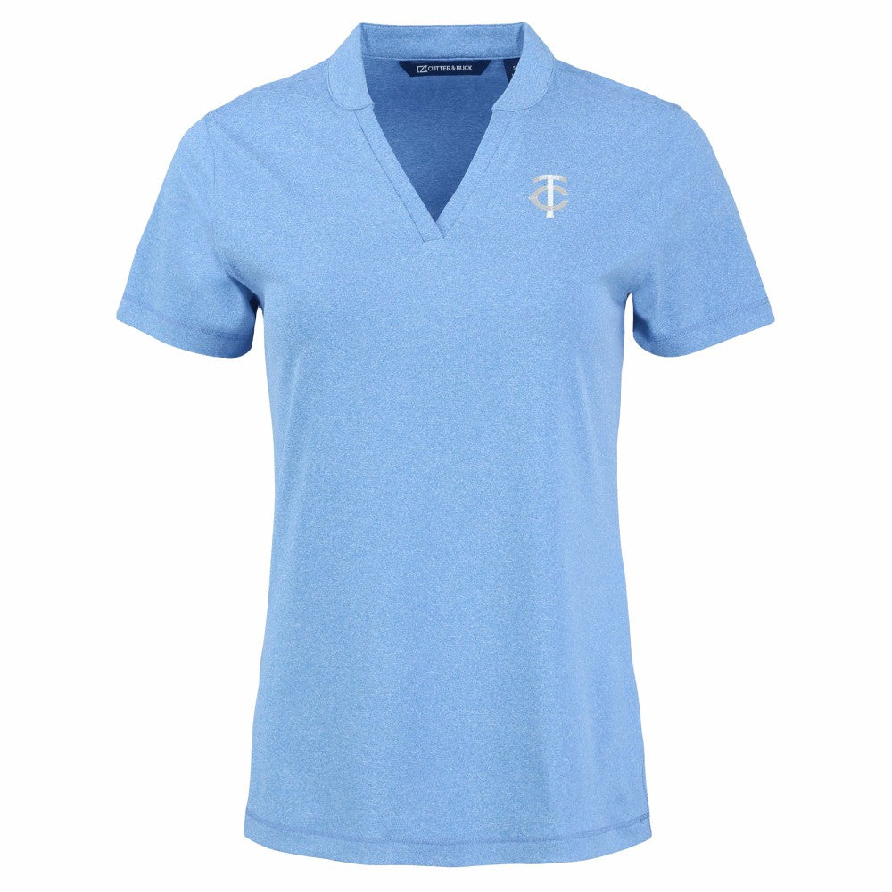 Minnesota Twins Cutter & Buck Forge Heathered Stretch Blade Top | MLB US