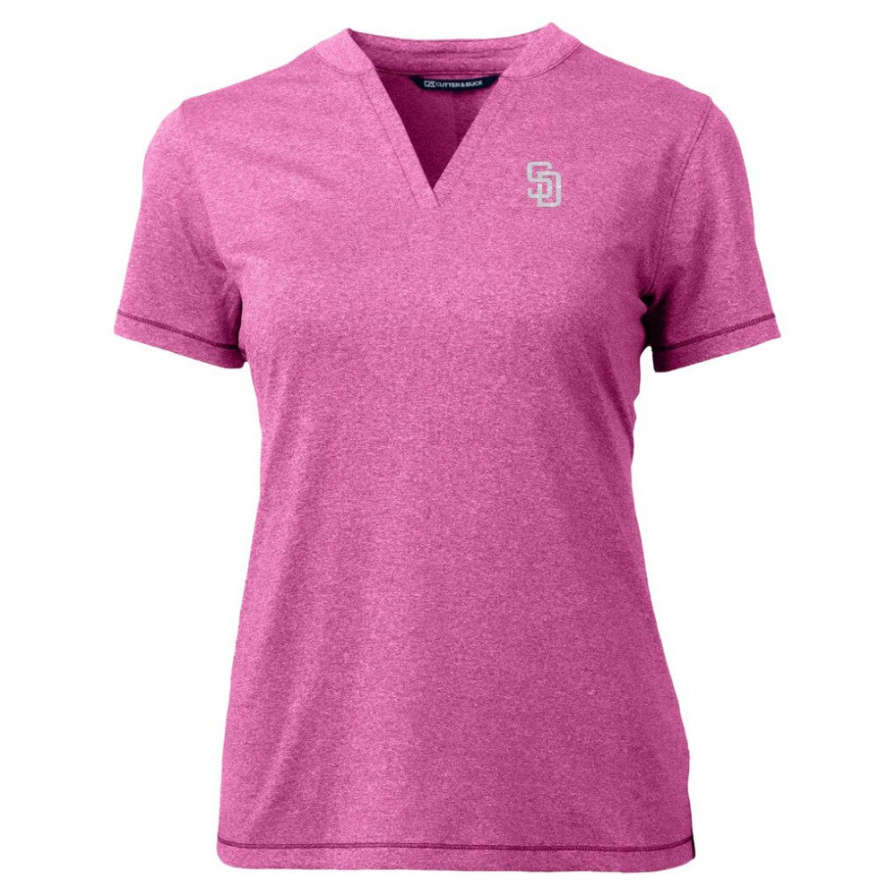 San Diego Padres Cutter & Buck Forge Heathered Stretch Blade Top | MLB Sale