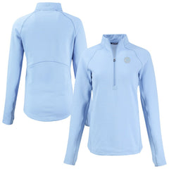 Chicago Cubs Cutter & Buck Women's Peshastin Eco Fleece Recycled Half-Zip Jacket | MLB Sale