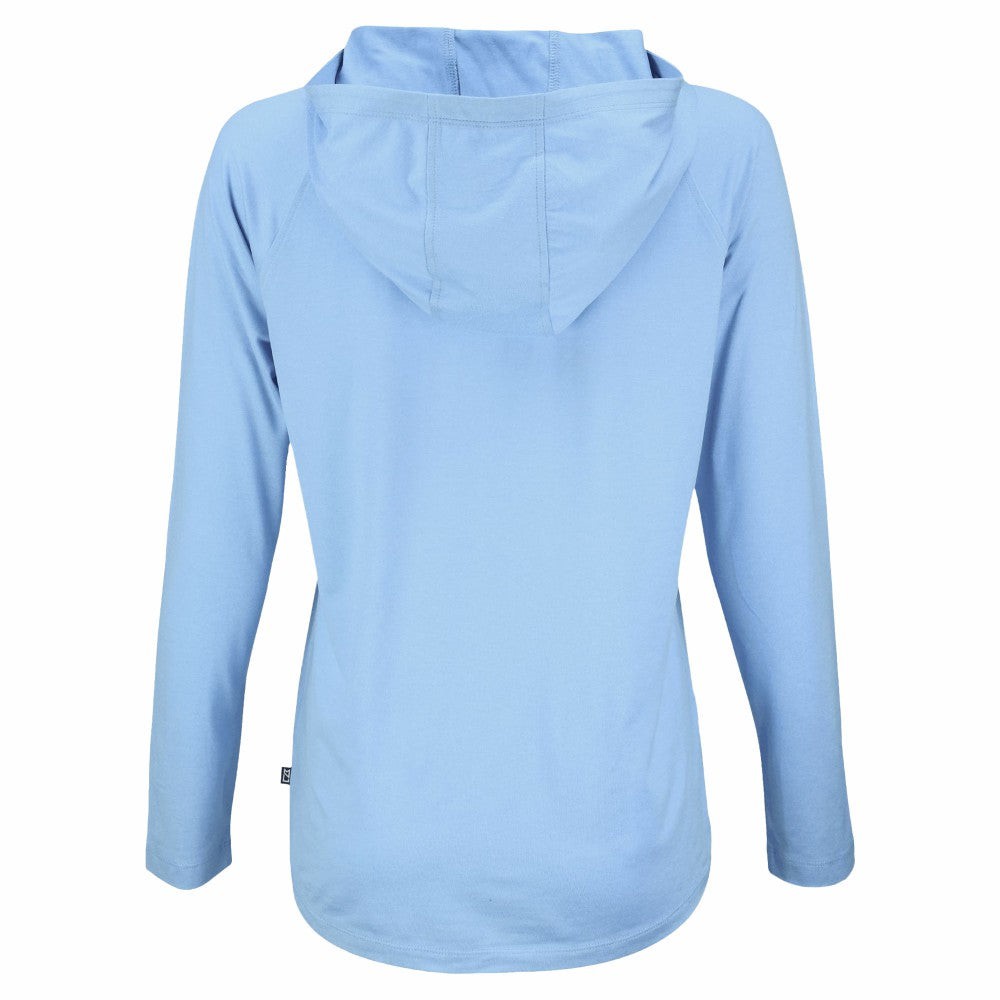Milwaukee Brewers Cutter & Buck Women's Coastline Epic Comfort Eco Recycled Long Sleeve Hoodie T-Shirt | MLB New
