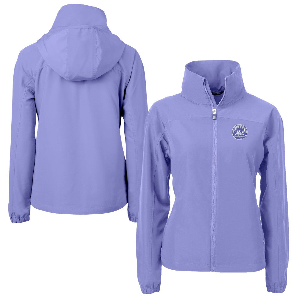 New York Mets Cutter & Buck Women's Charter Eco Recycled Full-Zip Jacket | MLB Shop