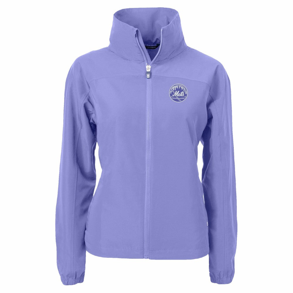 New York Mets Cutter & Buck Women's Charter Eco Recycled Full-Zip Jacket | MLB Shop