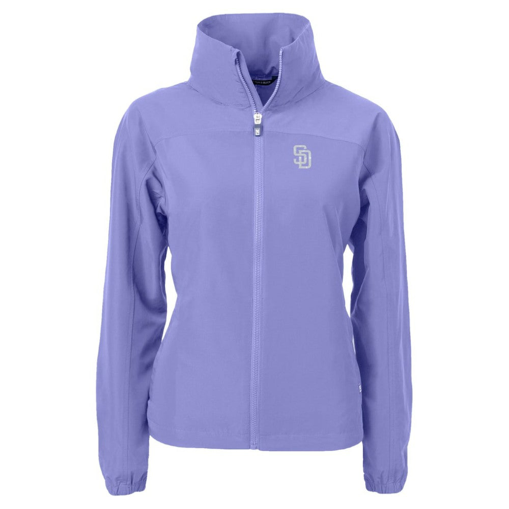 San Diego Padres Cutter & Buck Women's Charter Eco Recycled Full-Zip Jacket | MLB Outlet