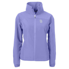 San Diego Padres Cutter & Buck Women's Charter Eco Recycled Full-Zip Jacket | MLB Outlet