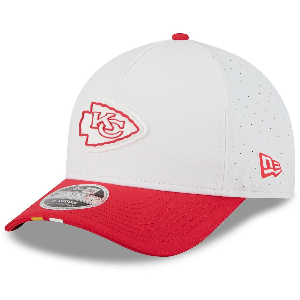 Kansas City Chiefs New Era Youth 2025 NFL Training Camp A-Frame 9FORTY Adjustable Hat