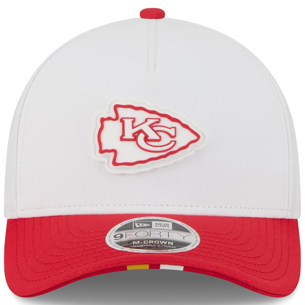 Kansas City Chiefs New Era Youth 2025 NFL Training Camp A-Frame 9FORTY Adjustable Hat