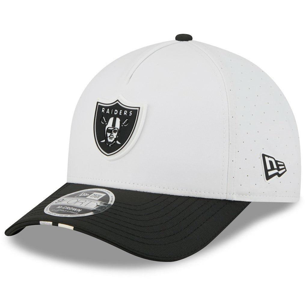Las Vegas Raiders New Era Youth 2025 NFL Training Camp A-Frame 9FORTY Adjustable Hat
