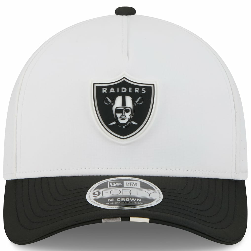 Las Vegas Raiders New Era Youth 2025 NFL Training Camp A-Frame 9FORTY Adjustable Hat