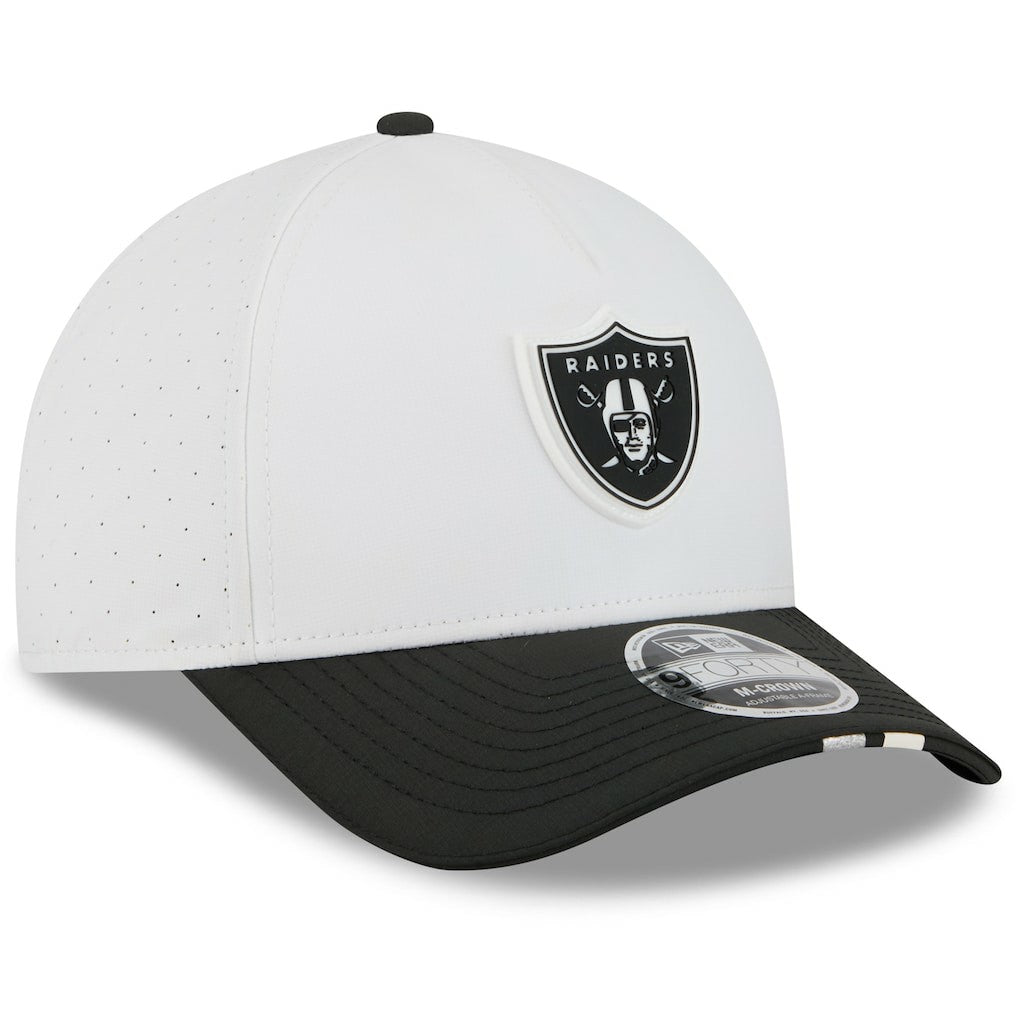 Las Vegas Raiders New Era Youth 2025 NFL Training Camp A-Frame 9FORTY Adjustable Hat