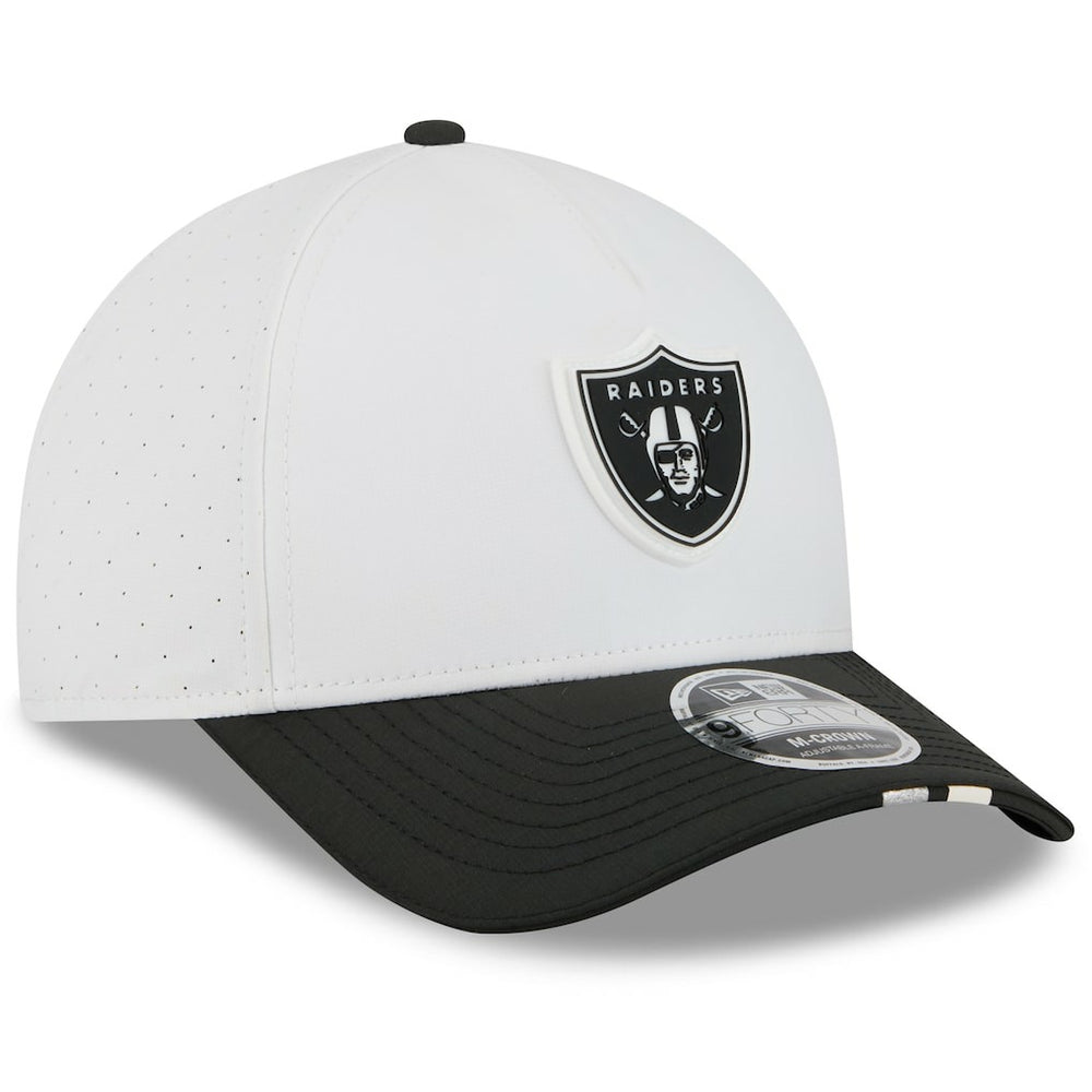 Las Vegas Raiders New Era Youth 2025 NFL Training Camp A-Frame 9FORTY Adjustable Hat
