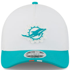 Miami Dolphins New Era Youth 2025 NFL Training Camp A-Frame 9FORTY Adjustable Hat