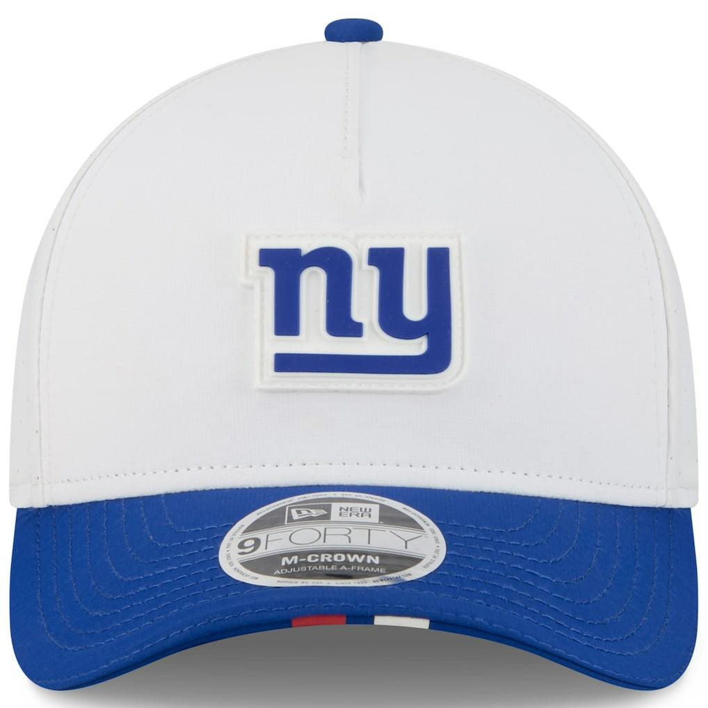 New York Giants New Era Youth 2025 NFL Training Camp A-Frame 9FORTY Adjustable Hat