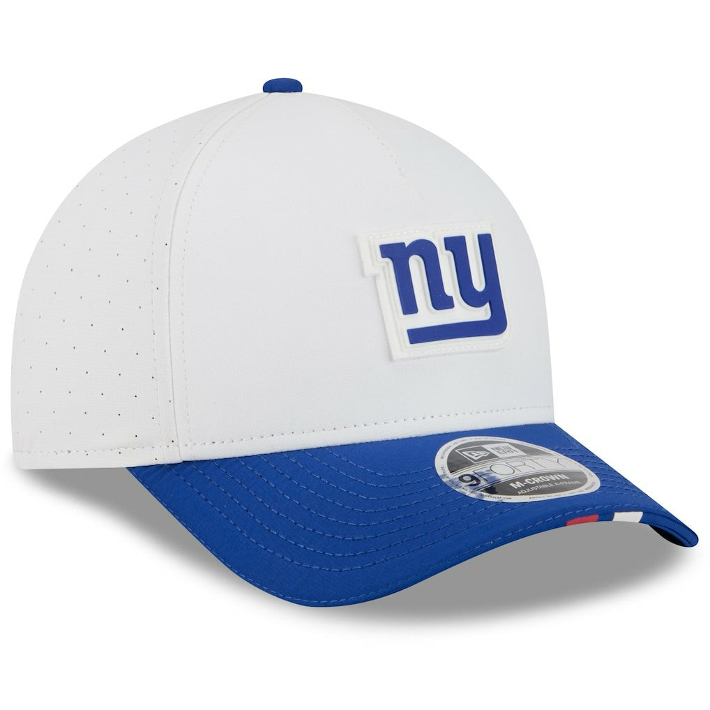 New York Giants New Era Youth 2025 NFL Training Camp A-Frame 9FORTY Adjustable Hat