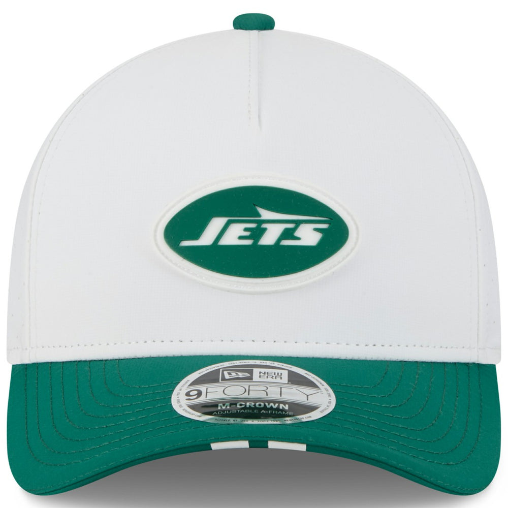 New York Jets New Era Youth 2025 NFL Training Camp A-Frame 9FORTY Adjustable Hat