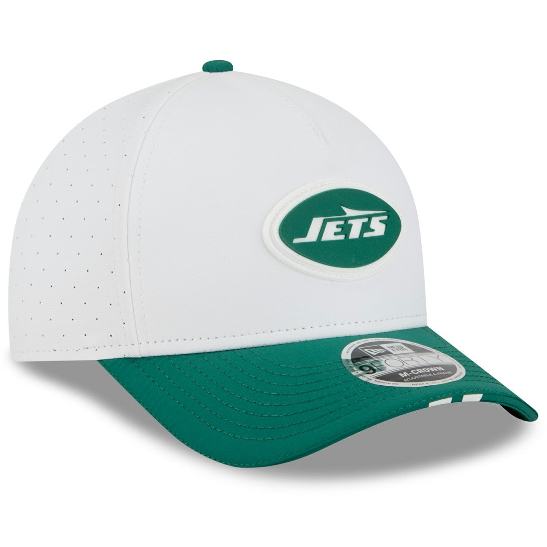 New York Jets New Era Youth 2025 NFL Training Camp A-Frame 9FORTY Adjustable Hat