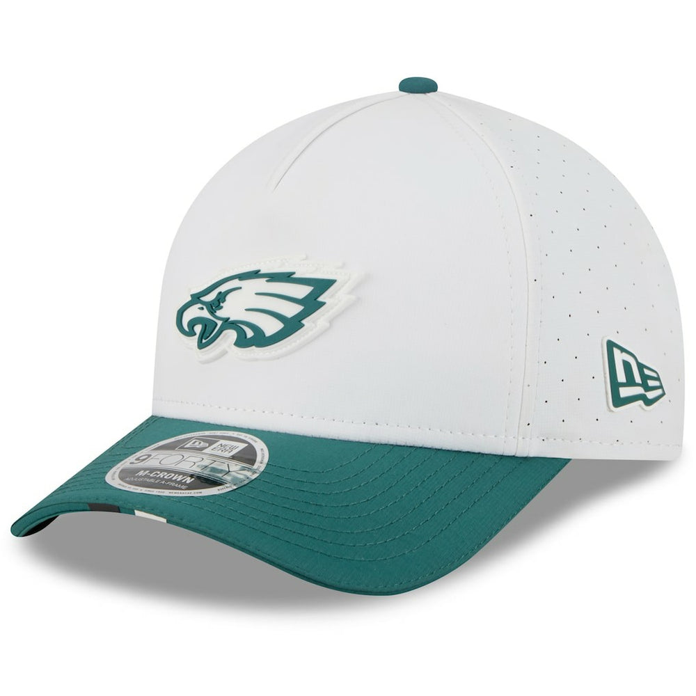 Philadelphia Eagles New Era Youth 2025 NFL Training Camp A-Frame 9FORTY Adjustable Hat