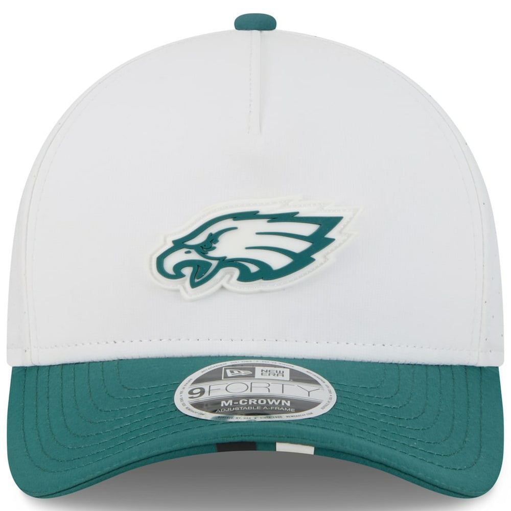 Philadelphia Eagles New Era Youth 2025 NFL Training Camp A-Frame 9FORTY Adjustable Hat