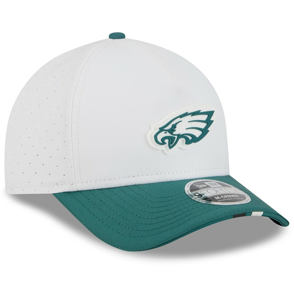 Philadelphia Eagles New Era Youth 2025 NFL Training Camp A-Frame 9FORTY Adjustable Hat