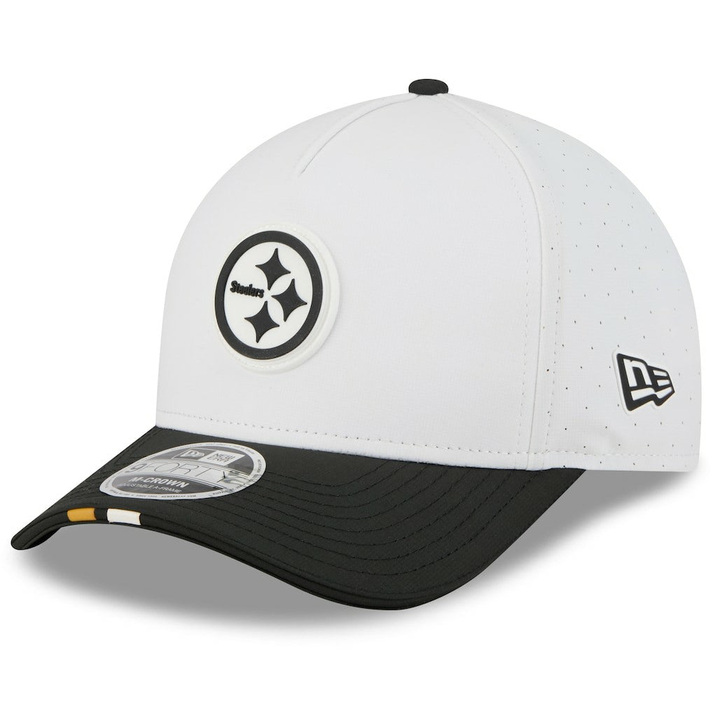 Pittsburgh Steelers New Era Youth 2025 NFL Training Camp A-Frame 9FORTY Adjustable Hat