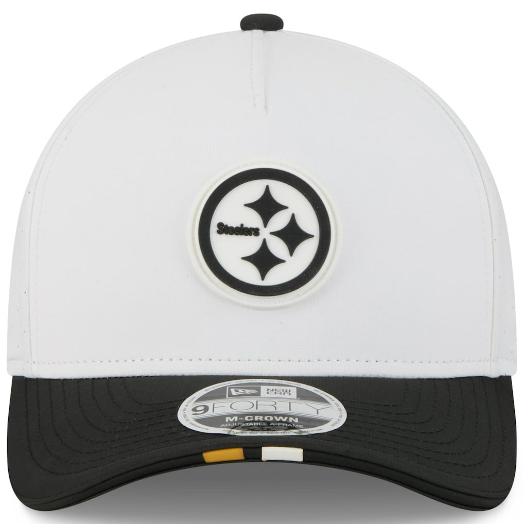 Pittsburgh Steelers New Era Youth 2025 NFL Training Camp A-Frame 9FORTY Adjustable Hat