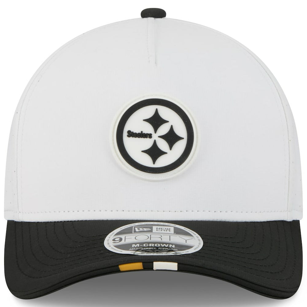 Pittsburgh Steelers New Era Youth 2025 NFL Training Camp A-Frame 9FORTY Adjustable Hat