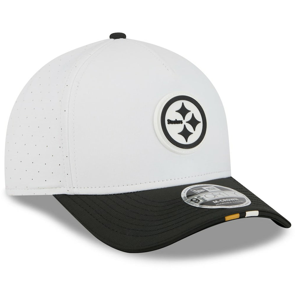Pittsburgh Steelers New Era Youth 2025 NFL Training Camp A-Frame 9FORTY Adjustable Hat