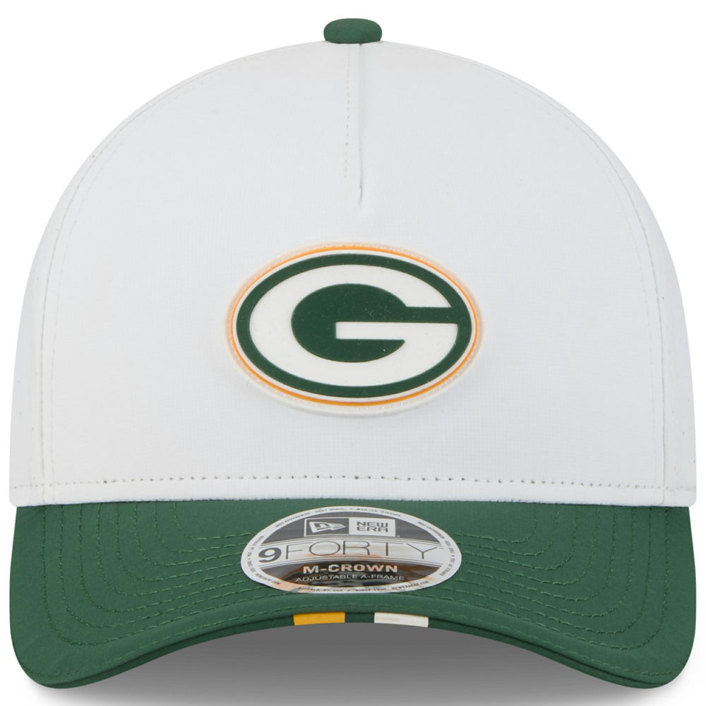 Green Bay Packers New Era Youth 2025 NFL Training Camp A-Frame 9FORTY Adjustable Hat