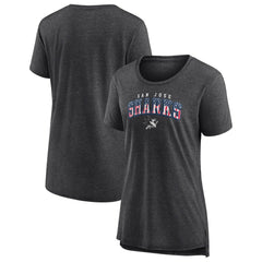 San Jose Sharks Women's Proud Tri-Blend T-Shirt Sale