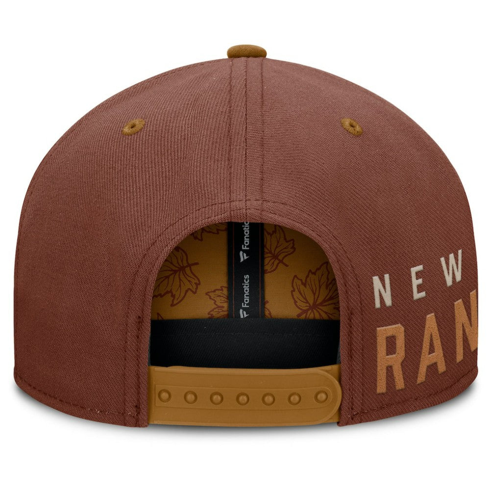 New York Rangers Fanatics Fall Leaves Acreage Snapback Hat Sale