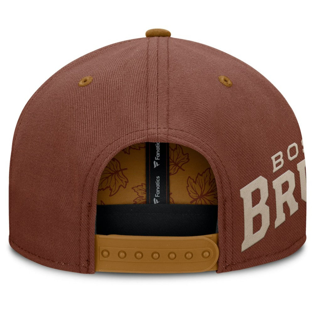 Boston Bruins Fanatics Fall Leaves Acreage Snapback Hat Outlet